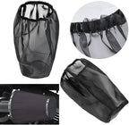 AICEL Air Filter Wrap, 2 Pcs Universal Auto Cold Air Filter Protective Dustproof Cover, Automotive Air Cleaner Waterproof Rain Sock Wrap for High Flow Air Intake Filters, Car Accessories (Large)