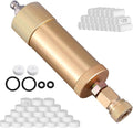 High Pressure PCP Air Filter Oil-Water Separator, 40MPa/5800Psi Inline Moisture Separator with 8mm Quick Connect, Complete Kit with 25 Filters, Sealing Rings & Gaskets for Air Compressor Pump (Yellow)