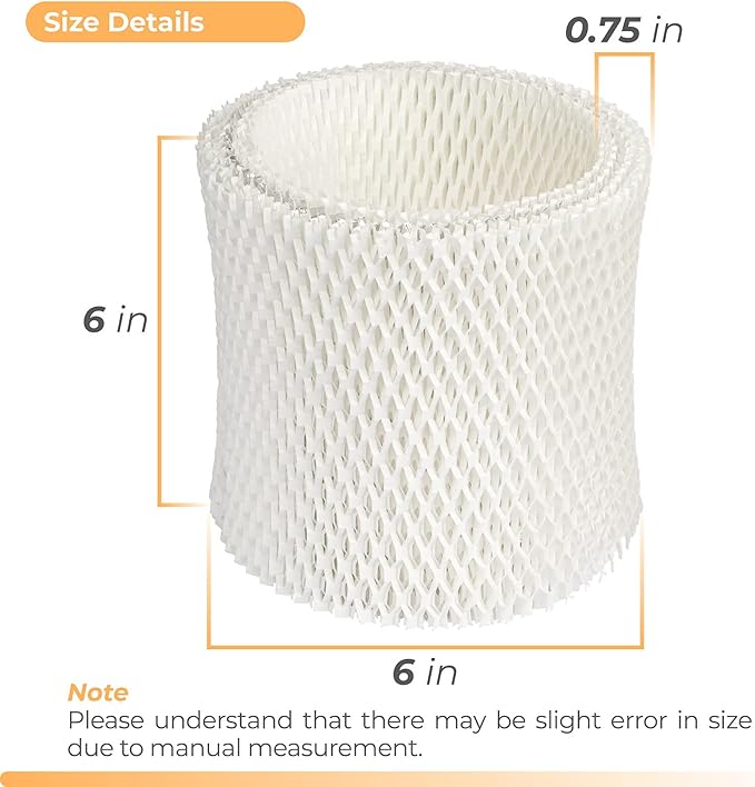 ANTOBLE 2 Pack HC-888 HC-888N Humidifier Wicking Filters Replacements for Honeywell HC888 HCM-890 HEV-320 Series & Duracraft D88 DCM-200 DH-890 Humidifier Filter C
