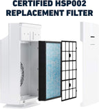 HATHASPACE HSP002 H13 True HEPA Filter Replacement, 4-Stage Air Purifier Filter with Activated Carbon, Zeolite, Pre-Filter & Cold Catalyst, Captures Dust, Smoke, Odors, VOCs, Easy to Install, 1 Pack