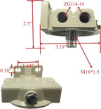 iFJF R12T Fuel Filter Base NPT ZG1/4-19 Automotive Parts with Fittings Replacement for 120AT S3240 Diesel Engine(Includes 2 fittings,2 plugs)