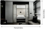 Wall Mirror Modern LED Bathroom Mirror with Defogging Backlit Bathroom Mirrors with Light and Touch Sensor Switch Demister Pad (Color : D Size : 50CMx70CM) (A 50CMx70CM)
