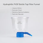 Pack of 18 Diposable Bottle Top Filter 500mL 0.2μm PVDF Hydrophilic Membrane