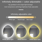 Illuminated LED Bathroom Mirror 500x800mm Wall Mounted Smart Vanity Mirror with Demister Pad Energy-Saving Three-Color Light Multifunctional Backlit Design