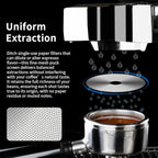 watchget 58.35mm Espresso Puck Screen - 0.2mm Ultra Thin Espresso Filter with Round Hole - Lower Shower Screen - Metal Reusable Coffee Filter for Portafilter Basket 58mm - Puck Screen