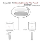 stonylab Nylon Membrane Filters, Hydrophilic Nylon Membrane Disc Filters with 0.45 μm Pore Size and 94 mm Diameter