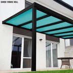 TANG Sun Shade Fabric Roll 8'x40' Shade Cloth for Garden Turquoise Green HDPE Mesh Shading Pergola Cover Replacement Canopy, 95% Blockage Sunshades for Outdoor Patio Backyard Plant
