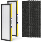 Filter C FLT5000 Filter Compatible with Germ-Guardian True Hepa Filter Air Puri-fier AC5250PT AC5000E AC5300B AC5350W, 2 HEPA and 6 Pre-Filter