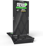 PuroAir MegaFilter - 14x30x1 Air Filter MERV 13 Activated CarbonTech Defense - Heavy Duty 3 Layer Furnace Filters Allergens, Pollen, Dust, Pet Dander, Smoke, Odors - HVAC Air Filter 14x30x1 (4-Pack)