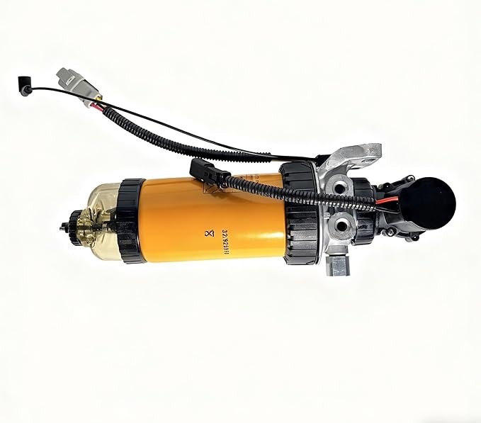 12V Fuel Lift Pump & Fuel Filter Assembly 333/C3351 320/A7046 320/A7087 32/925950 - Compatible with JCB Loader 3CX 4CX & Dumper 6TST