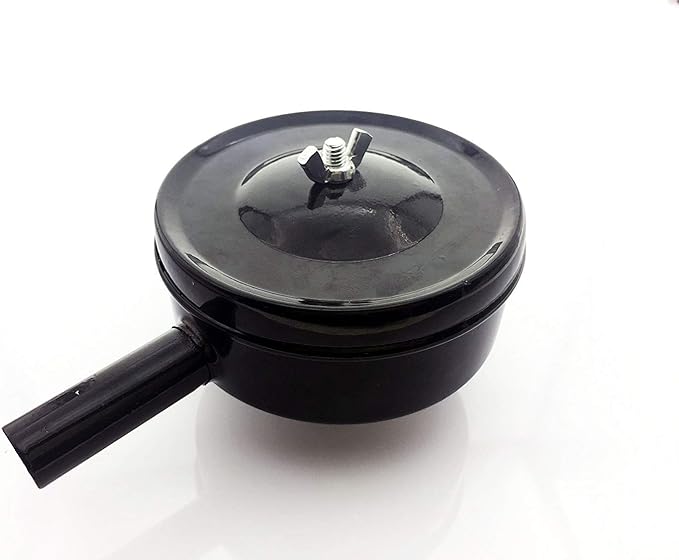 YXQ Filter Silencer 3/4PT 26mm Male Thread 5 inch Diameter Air Compressor Inlet Intake Sound Muffler + Air Filter Element