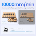 Longer RAY5 5W Laser Engraver with Air Pump, Limit Switch Kit and Y-Axis Extension Kit, Expand Working Area to 33.46" x 15.75", 3.5” Color Touch Screen, DIY Engraver Tool for Metal/Glass/Wood