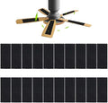 20 Pcs Ceiling Fan Filters for Blades, Fan Air Purifier Pads with Activated Coconut Shell Carbon, Universal Easy Stick Ceiling Fans Filter Fit for Common Household Office Contaminants
