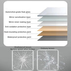 Illuminated LED Bathroom Mirror，Smart Lighted Bathroom Mirror for Wall，Smart Modern Bathroom Vanity Mirror，Waterproof，Shatterproof，with Touch Sensor/Dimming/Demister pad(H70*W90cm/H27.6*W35.4IN)