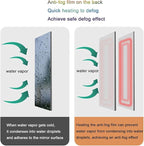 Smart Lighted Bathroom Mirror for Wall，Bathroom Mirror with LED Lights，Energy-Saving LED Smart Mirrors，LED Mirror for Bathroom，with Demister Pad and Smart Touch Switch(H75*W100cm/H29.5*W39.4IN)