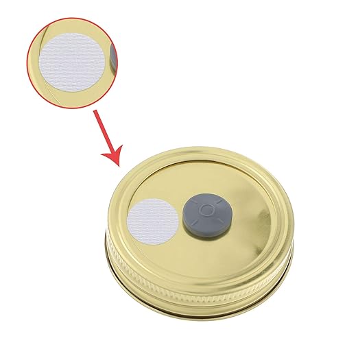 Zonon 256 Pieces Synthetic Filter Paper Stickers 20 mm 0.3 ?m Synthetic Filter Disc Tape Mushroom Applied Under Wide Mouth Mason Jar for Mushroom Cultivation