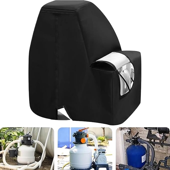 Waterproof Pump Cover - Protective Outdoor Motor Shield, Heavy Duty Pool Equipment Enclosure | Leakproof Sand Filter Protective Cover, All-Season UV-Resistant Case, Durable Weather Guard for Yard