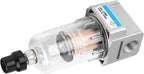 G1/4" Air Line Filter, Water and Oil Separator for Air Line Replacement AF2000-02 Particulate Filter Water Trap Separator, 750L/min Automatic Drain