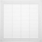 Vent Systems 10" x 10" Inch (Opening Dimensions) - Pack of 50 - Plastic White Soffit Vent Cover - Flat Square Air Vent Grille - Air Vent Deflector - HVAC 12" x 12" Inch (Overall Dimensions)