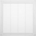Vent Systems 10" x 10" Inch (Opening Dimensions) Plastic White Soffit Vent Cover - Flat Square Air Vent Grille - Insect Screen - HVAC 12" x 12" Inch (Overall Dimensions)