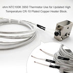 5Pcs Ender 3 Pro Thermistor Upgrade, Ender 5 Thermistor, 3D Printer ohm NTC 3950 Thermistor 100K Glass Bead Thermistor Use for Creality Ender 3/Ender 3 V2/Ender 3 Neo,Ender 5 Pro/Plus, Voxelab Aquila,