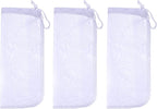ALEGI Media Filter Bag Aquarium Extra Fine,Reusable 180 Micron Drawstring Mesh Filter Bags for Very Fine Resins Filter (10"*3.9" (3 Pack))