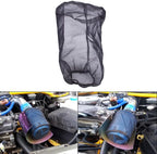 Intake Filter Mesh Cover Polyester Cloth Oilproof and Dustproof Cover Car Cold Air Filter Protector Cover Rain Sock Protective for Motorcycle Automotive (Type A Blue)