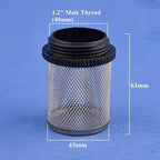 Durable 304 Stainless Steel Water Filter Screen - 1/2" to 2" External Thread for Aquariums, Ponds, Hydroponics(10Pcsx1.2In)