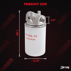 Hydraulic Oil Filter 10 Micron - 20 GPM Flow Rate, 200 PSI Max Pressure, 1"-12 UNF Thread | Spin-On Filter Housing for Log Splitters Replaces# 120-818, 723-0405, 221006 Oil Filter Kit