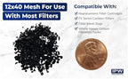 IPW Industries, Inc. - PC600-R Bulk Carbon Replacement Media - 12 x 40 Mesh Granular Activated Carbon Charcoal for Whole House Water Filter Systems