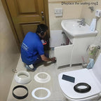 4PCS 40mm (1.57") Silicone Sealing Gaskets - L/O/Convex Shape Washers for Bathroom Sink Drain, Basin Waste Pipe & Odor-Proof Drainage