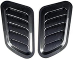 Car Air Flow Intake Hood Scoop Vent Bonnet Cover Decorate Car Accessories Compatible With BMW 2PCs Universal ABS(Carbon look)