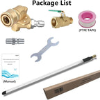 Lucstar Radiator Cleaning Wand & Car A/C Condenser Cleaner, Engine Cabin Air Filter Flusher, 24Inch Radiator Wands Connect with Pressure Washer Air Compressor for Cleaning Home Car Truck Radiators