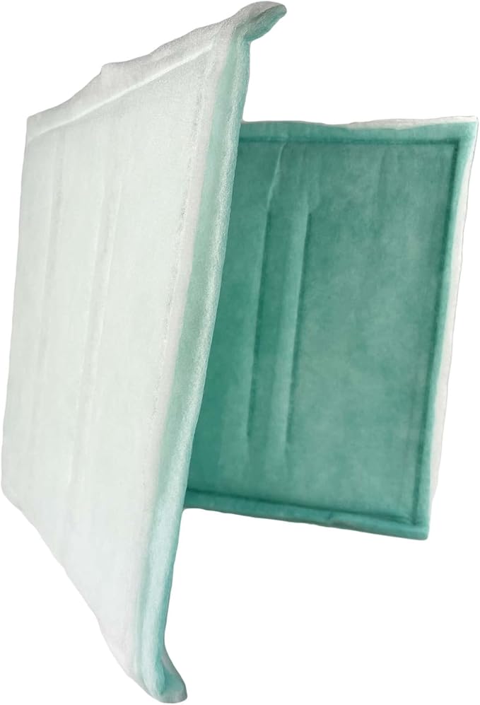 wioboy Paint Spray Booth Intake Filter Pad, 20" x 48" (8/case) Tacky Panel with Internal Wire Frame