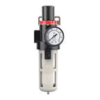 Compressed Air Pressure Filter Regulator Airtac BFR2000-C 1/4'' NPT 0-140 PSI Combo Piggybac Adjustable,Bracket,Gauge Semi-Auto Drain