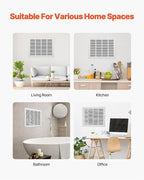Decorative Return Air Grille Cover, Wall/Ceiling Vent Cover with Adjustable Design, Durables & Easy-to-Install for Home & Office, Cold Air Return Vent Cover(12x12in (30x30cm))
