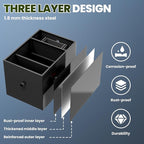 Grease Interceptor, 23.6" × 15.7" × 18" Grease Trap, 30 LBS Commercial Grease Trap for Kitchens, Coffee Shops, and Food Processing Plants That Produce Oily Wastewater