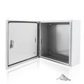 Electrical Box 16 x 16 x 6 Inch Indoor Outdoor Electrical Enclosure Box Steel Junction Box Wall Mounted Universal Electrical Project Box with Safety Locks and Mounting Plates