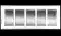HVAC Premium 26 x 8 Duct Opening Steel Return Air Filter Grille, for 1-inch Filter, Removable Door, Flat Stamped HVAC Vent Cover Grille, Outer Dimensions 28.5 x 10.5