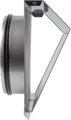 Vent Systems 10" Inch Air Supply Vent Cover with Rubber Gasket - Stainless Steel - Robust Weatherproof Outdoor Air Intake Box - Duct or Surface Mounting - Rain and Snow Protection