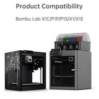 2Pcs 3D Printer Activated Carbon Air Filter Cartridge Fit for Bambu Lab X1C/P1P/P1S/X1/X1E, Air Purifier Filter Replacement Easy to Install 3D Printer Accessories