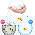 Aquarium Ceramic Ring 420g Bio Ceramic Media Ring for Aquarium Filter Replacement Biological Material Remover for Aquarium Fish Tank Pond Filter