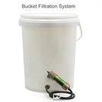 Miniwell Gravity Water Filter Straw - Ultralight, Versatile Hiker Filter with Bucket Connector. Emergency Kit for Hurricane Storm Supplies