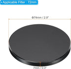 PATIKIL 72mm Lens Cap, Camera Lens Cap Cover Universal Lens Filter Stack Cap Front Metal Protective Case Cover with Cleaning Cloth for Photography Camera Filter