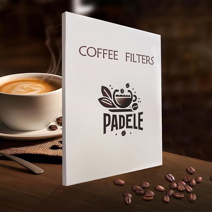 Coffee Filters #4，Cone Coffee Filter 8-12 Cup，200 Unbleached Natural Coffee Filters