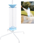 Skimzy Pool Filter Cleaner Rack - Upright Automatic Rotary Cleaning Tool for 3/4/6" Filter Cartridges | Water Saving Design, No Bending Over, DIY Operation