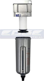 3/4" NPT Industrial Particulate Filter, Removes Water, Moisture, Debris from Compressed Air Lines, 5oz Bowl (175 PSI Max)