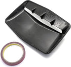 Universal Car Hood Scoop Air Flow Intake Decorative Turbo Bonnet Vent Cover Compatible With Audi And BMW Compatible With VW And Civic(Carbon)