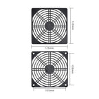 ELUTENG 120mm Fan Filter 2 Pack IP40 Dustproof Blower Guard ABS Computer Ventilator Grill 12cm Fan Mesh Cover Tool-Free Fan Strainer Compatible for 120x120 Case Fan USB Cooling Fan