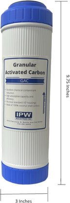 IPW Industries Inc- Replacement for Compatible with Aqua Pure AP101T Granular Activated Carbon Filter - Universal 9.75-inch Whole House Water Filter